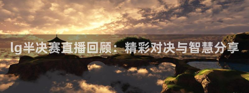 鲸鱼体育直播app下载：lg半决赛直播回顾：精彩对决与智慧分享